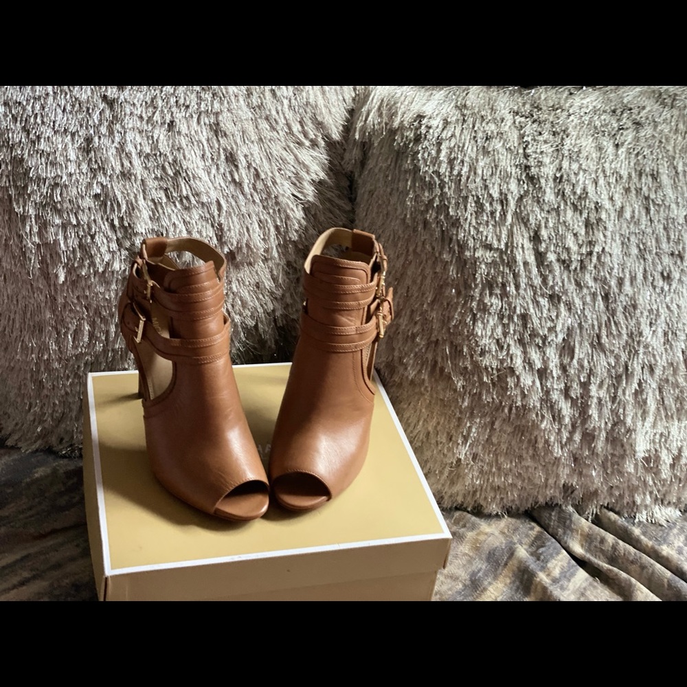 Blaze open toe booties leather - Picture 3 of 6